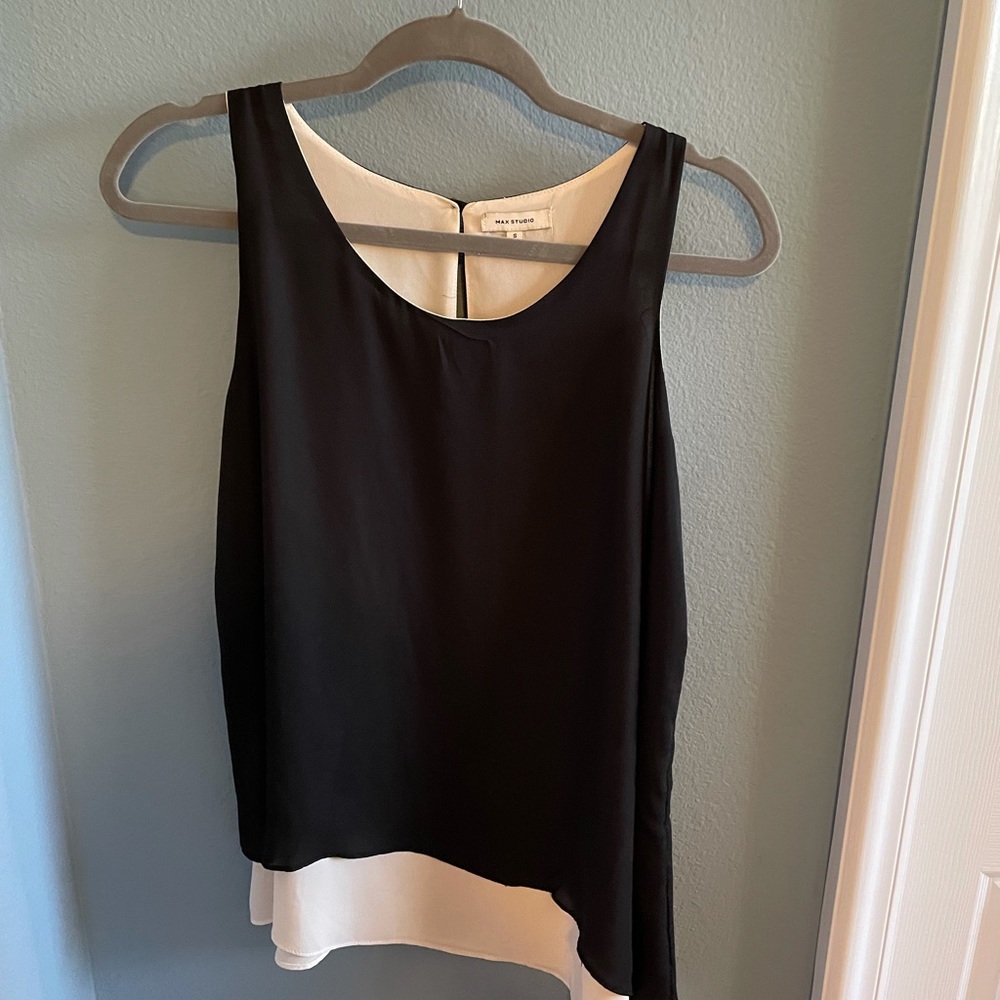 Max studio chiffon blouse, size small